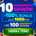 10 Darmowych spinów w bonusie za rejestrację w kasynie Argo