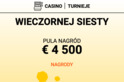 140€ do wygrania w turnieju Wieczornej Siesty w Spinamba