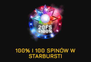 20 darmowych obrotów na Starburst w kasynie Fortune Clock