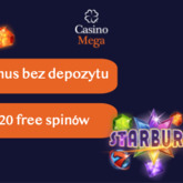 20 free spins bez depozytu w Starburst w MegaCasino