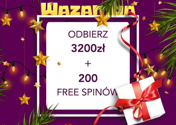 200 free spinów na start w kasynie Wazamba
