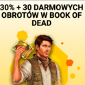 30% + 30 free spinów w Book of Dead w Spinamba