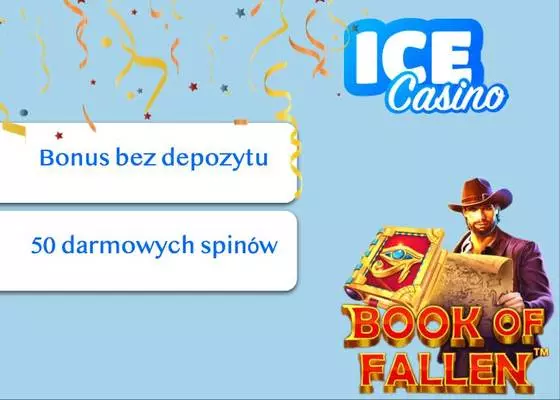 50 Free Spinów na Book of Fallen w Ice Casino