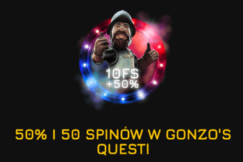 50 free spinów na znane Gonzo’s Quest w kasynie Fortune Clock