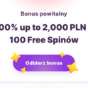 Bonus 100% do 2000PLN + 100 Free Spinów w kasynie Nomini