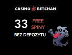 Bonus bez depozytu w kasynie Betchan - 33 free spiny