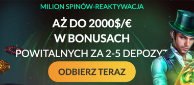 Bonus do 2000€ w SpinMillion