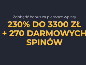 Bonus do 3 300zł z 270 Free Spins w Rolling Slots