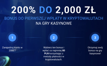Bonus krypto w 20Bet