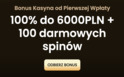 Bonus od pierwszej wpłaty 100% do 6 500zł z 100FS