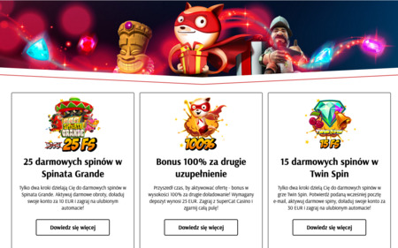 Bonusy i promocje w kasynie wirtualnym SuperCat