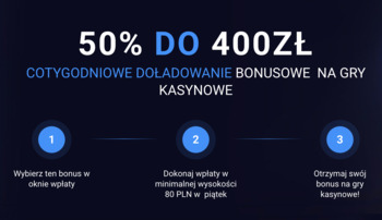 Cotygodniowe doładowanie bonusowe w 20Bet