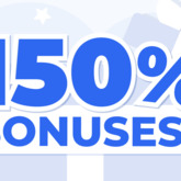 Cotygodniowy bonus do 150% z 100 darmowymi spinami