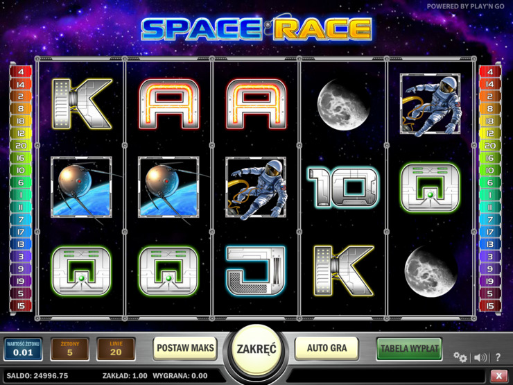 Darmowa gra kasynowa Space Race