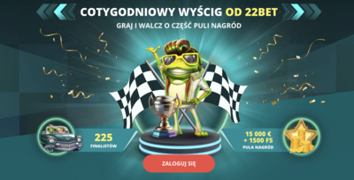 Dołącz do cotygodniowego wyścigu 22Bet