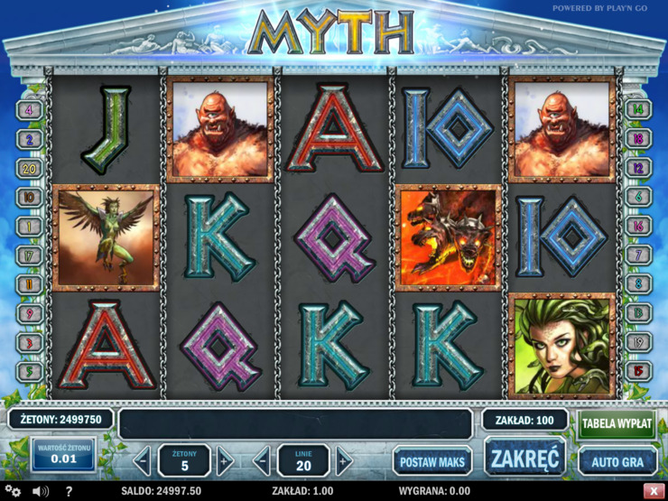 Gra kasynowa Myth za free