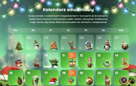 Kalendarz adwentowy czeka w Verde Casino Kalendarz adwentowy czeka w Verde Casino