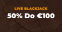 Live blackjack 50% do 100€ w AmunRa
