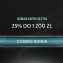 Live casino cash back 25% do 1200 zł z Godz Casino