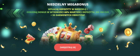 Niedzielny bonus gotówkowy z 22Bet