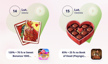 Obracaj i wygrywaj w Walentynki