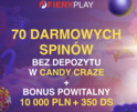 Odbierz 70 Free spins za potwierdzenie numeru telefonu