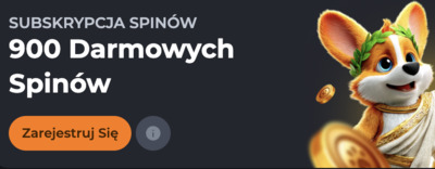 Odbierz aż 900 darmowych spinów w e-kasynie CorgiBet
