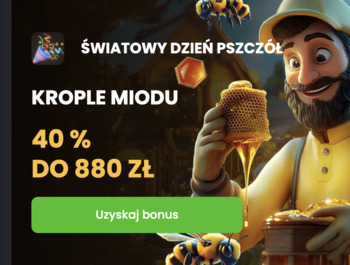 Odbierz bonus 40% do 880 zł z SpinLine