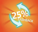 Odbierz cotygodniowy cash back do 25 % z Goldzino