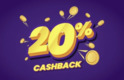 Odbierz cotygodniowy Cashback do 20%