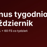 Październikowy bonus do 120% z 60 free spinami