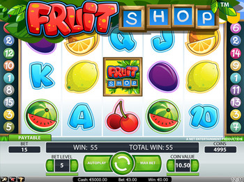 Przykład wyglądu ekranu automatu owocówki