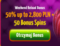 Reload bonus do 2800zł z 50 free spinami w Winota