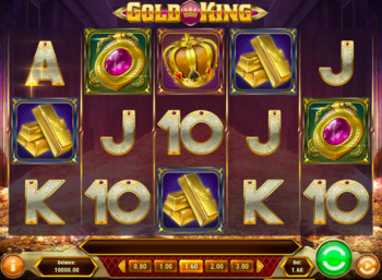 Sięgnij po wygraną  500 000 € ze slotem Gold King