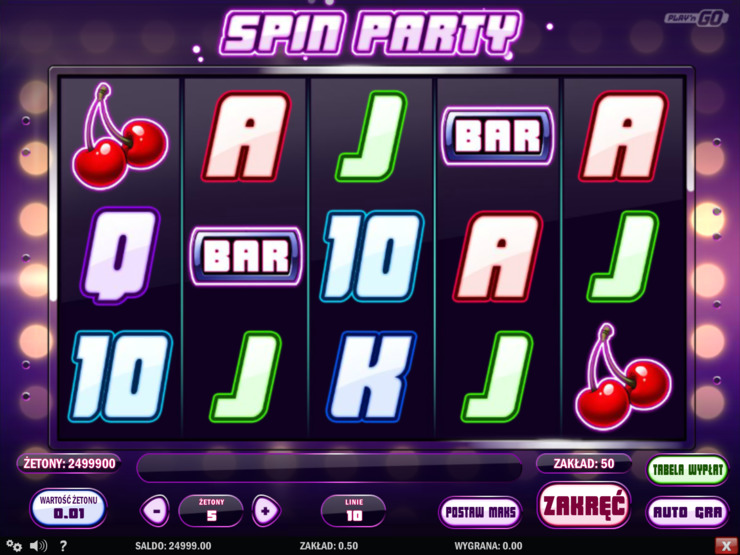 Spin Party jednoręki bandyta online