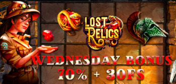 Środowa oferta bonusowa w slocie Lost Relics w Bonanza Game