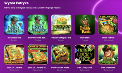 Szczęśliwy tydzień w roku z St Patrick Day i bonusami gotówkowymi
