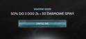 Weekendowy bonus 50% do 3000zł z 50FS w Godz Casino