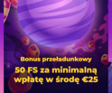 Wpłać €25 i odbierz 50 free spinów w Cosmicslot