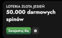 Zgarnij część z puli 50 000 free spins z loterią jesienną