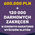 Zimowy maraton o 600,000 zł z free spinami w Playamo